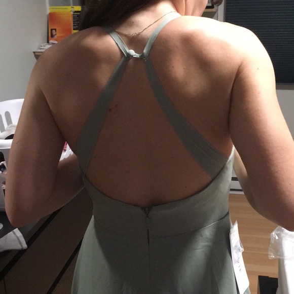 Agave bridesmaid dress. Azazie davis, size 2 - Picture 3 of 3